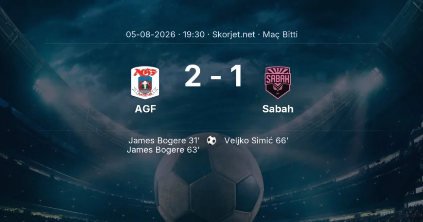 Maç sonucu: AGF 2-1 Sabah | Şampiyonlar Ligi