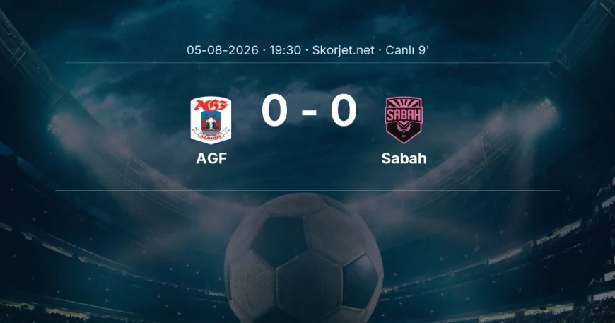 MAÇ BAŞLADI | AGF - Sabah
