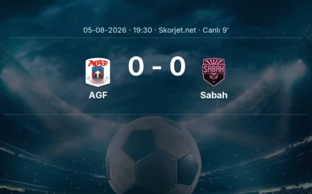 MAÇ BAŞLADI | AGF - Sabah