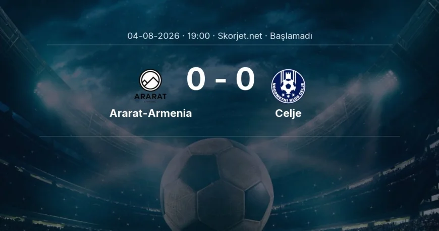Ararat-Armenia - Celje maçı ne zaman, saat kaçta? | Şampiyonlar Ligi