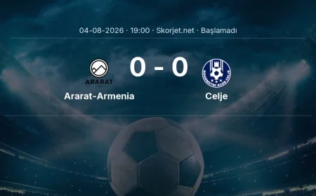 Ararat-Armenia - Celje maçı ne zaman, saat kaçta? | Şampiyonlar Ligi