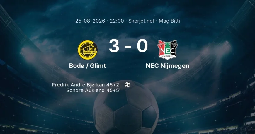 Maç sonucu: Bodø / Glimt 3-0 NEC Nijmegen | Şampiyonlar Ligi