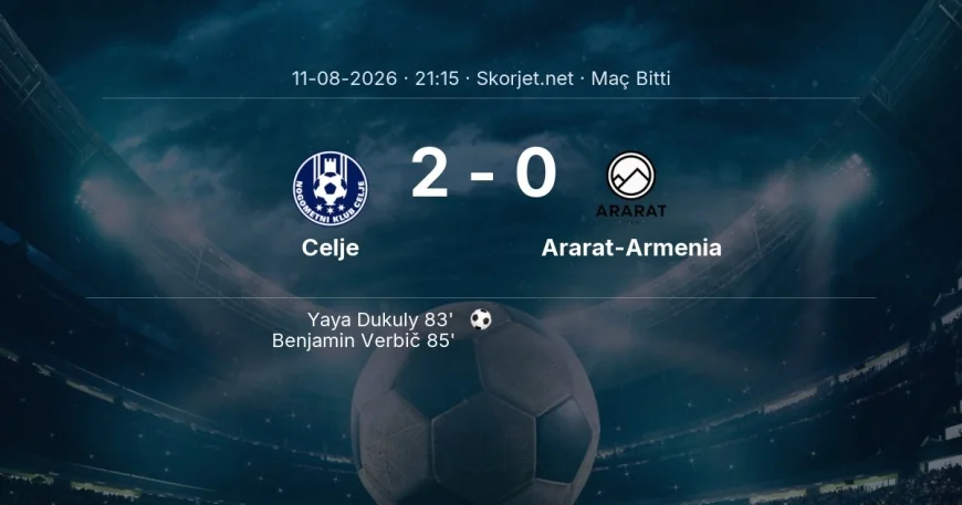 Maç sonucu: Celje 2-0 Ararat-Armenia | Şampiyonlar Ligi