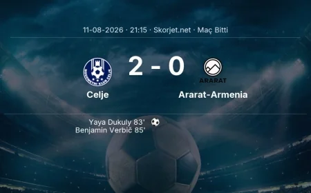 Maç sonucu: Celje 2-0 Ararat-Armenia | Şampiyonlar Ligi