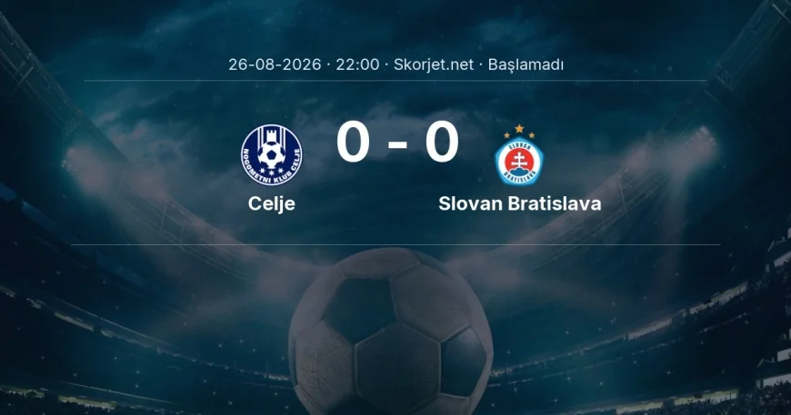 Celje - Slovan Bratislava maçı öncesi | Şampiyonlar Ligi