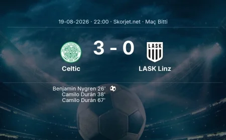 Maç sonucu: Celtic 3-0 LASK Linz | Şampiyonlar Ligi