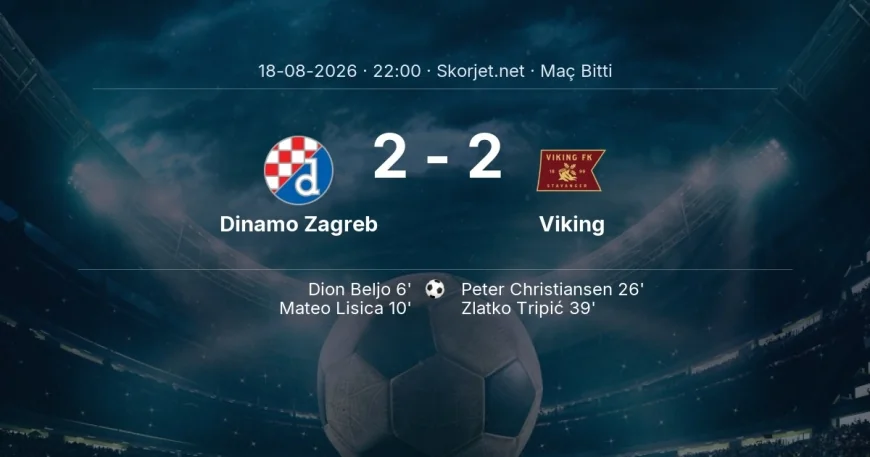 Şampiyonlar Ligi | Dinamo Zagreb 2-2 Viking sonucu
