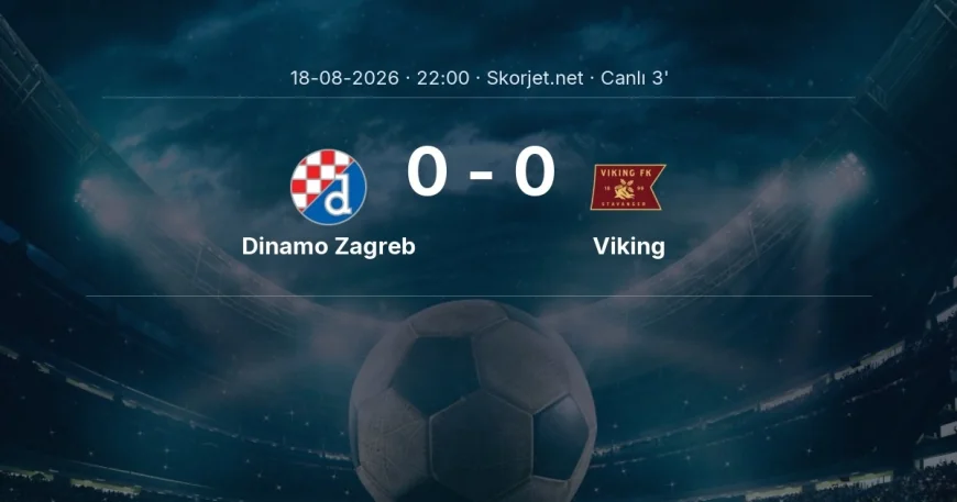 Şampiyonlar Ligi: Dinamo Zagreb - Viking maçı başladı