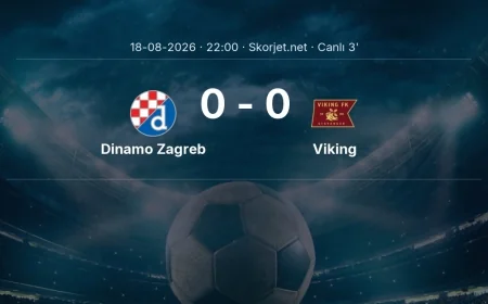 Şampiyonlar Ligi: Dinamo Zagreb - Viking maçı başladı