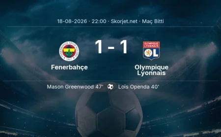 Şampiyonlar Ligi | Fenerbahçe 1-1 Olympique Lyonnais sonucu