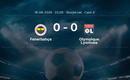 Şampiyonlar Ligi: Fenerbahçe - Olympique Lyonnais maçı başladı