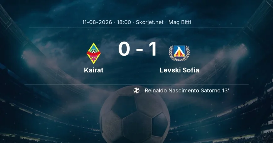 Şampiyonlar Ligi | Kairat 0-1 Levski Sofia sonucu