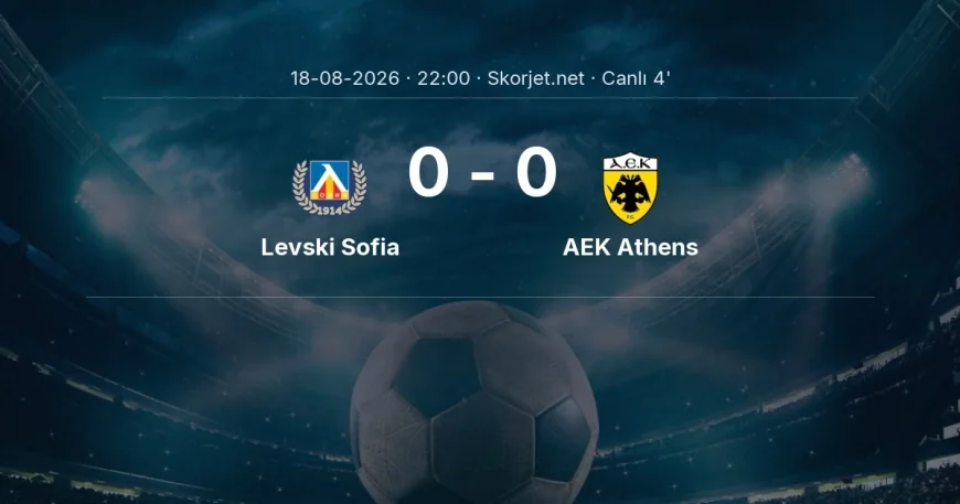 Levski Sofia - AEK Athens maçı başladı | Şampiyonlar Ligi