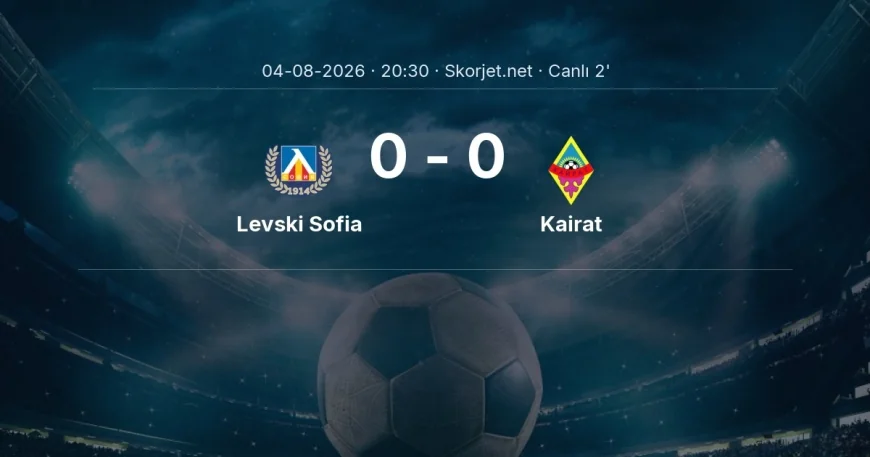Şampiyonlar Ligi: Levski Sofia - Kairat maçı başladı