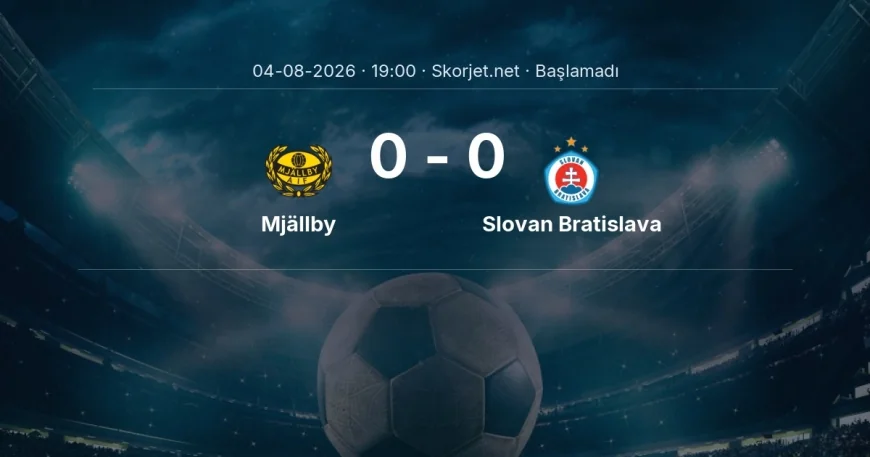 Şampiyonlar Ligi: Mjällby - Slovan Bratislava kadro ve maç öncesi