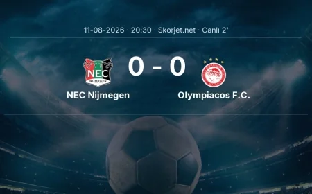NEC Nijmegen - Olympiacos F.C. maçı başladı | Şampiyonlar Ligi