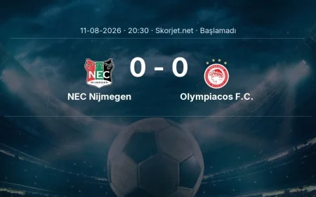 Şampiyonlar Ligi: NEC Nijmegen - Olympiacos F.C. maç bilgileri