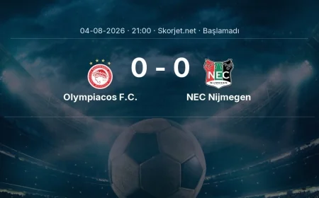 Olympiacos F.C. - NEC Nijmegen maçı öncesi | Şampiyonlar Ligi