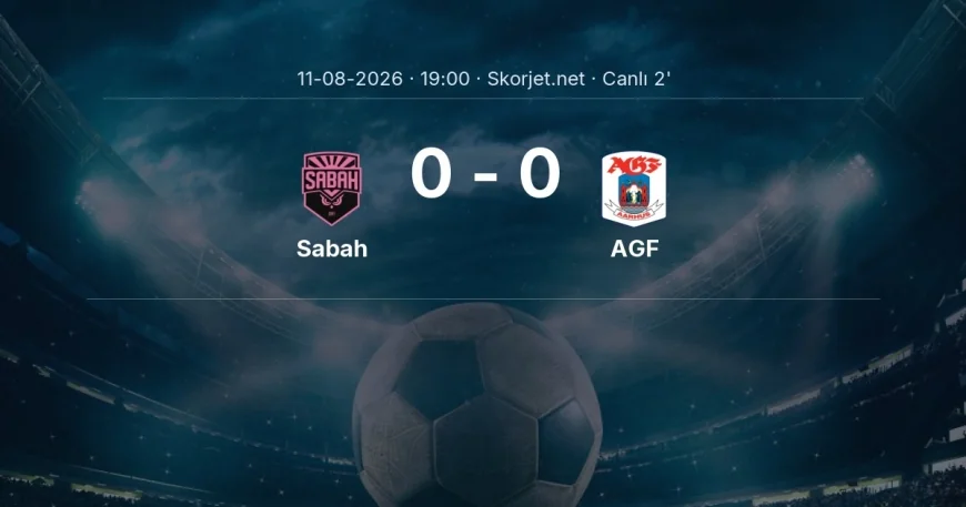 Sabah - AGF maçı başladı | Şampiyonlar Ligi