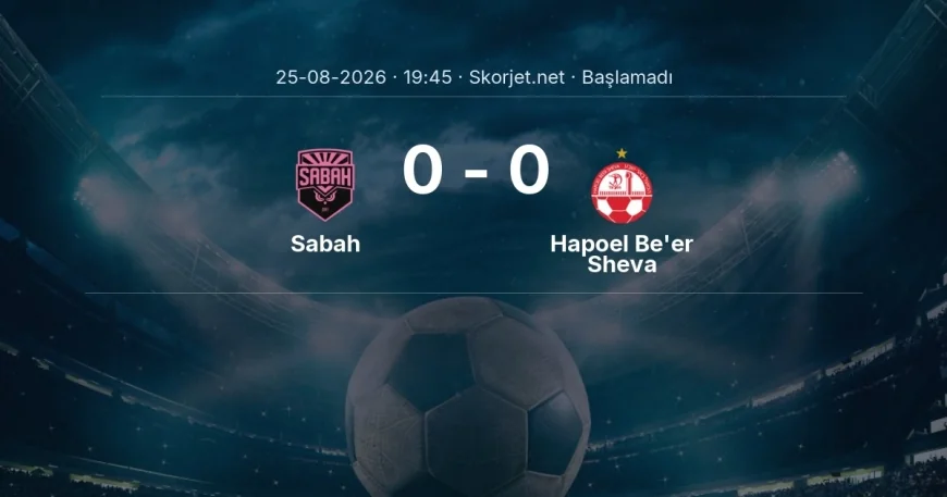 Sabah - Hapoel Be'er Sheva maçı ne zaman, saat kaçta? | Şampiyonlar Ligi
