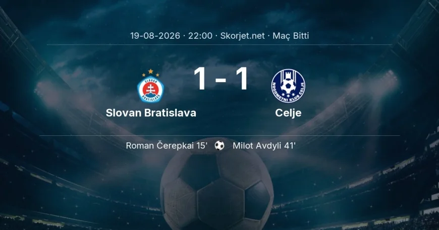 Slovan Bratislava 1-1 Celje - maç özeti | Şampiyonlar Ligi