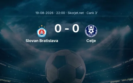 Slovan Bratislava - Celje maçı başladı | Şampiyonlar Ligi