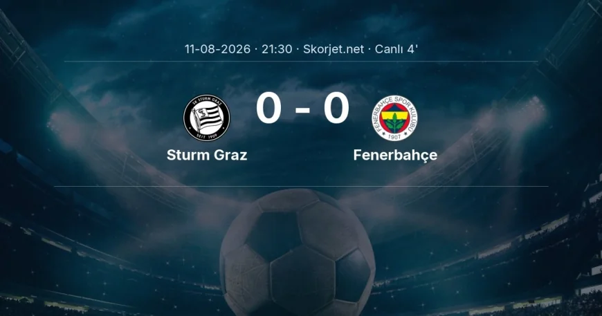 Şampiyonlar Ligi: Sturm Graz - Fenerbahçe maçı başladı