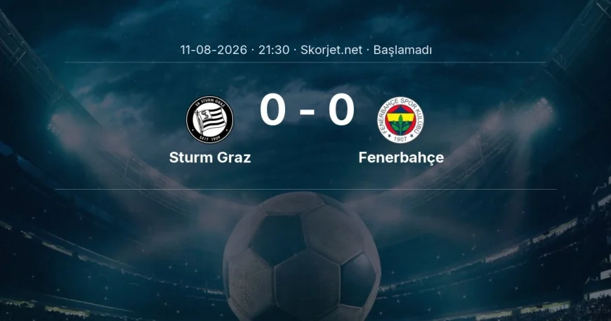 Sturm Graz - Fenerbahçe maçı ne zaman, saat kaçta? | Şampiyonlar Ligi