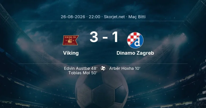 Şampiyonlar Ligi | Viking 3-1 Dinamo Zagreb sonucu