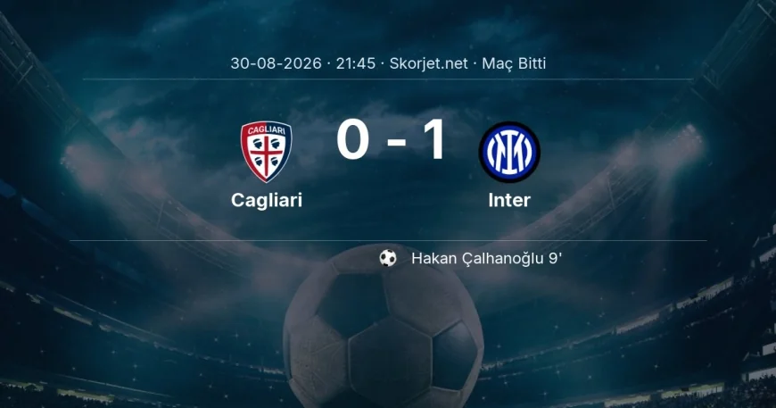 Maç sonucu: Cagliari 0-1 Inter | Serie A