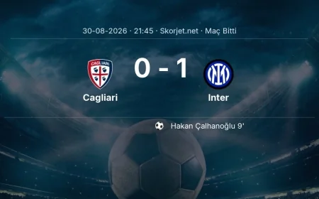 Maç sonucu: Cagliari 0-1 Inter | Serie A