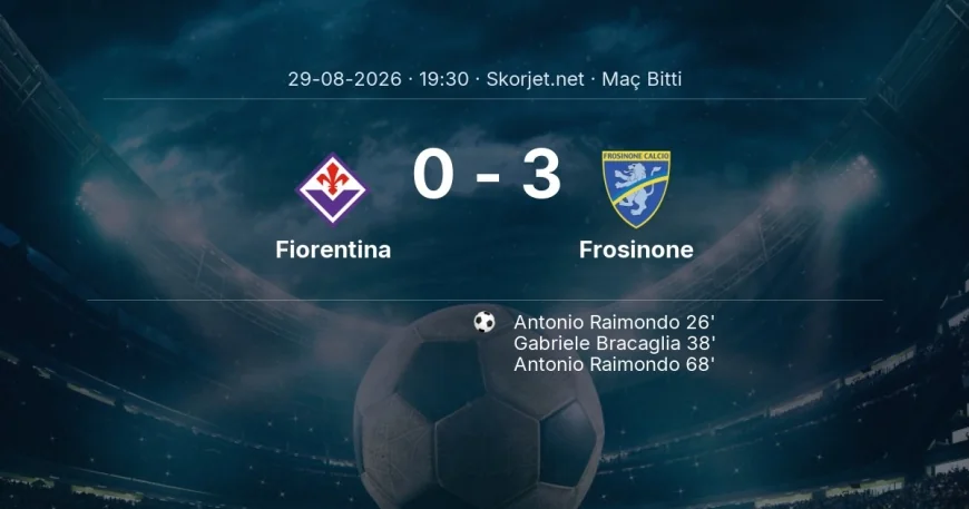 Serie A | Fiorentina 0-3 Frosinone sonucu