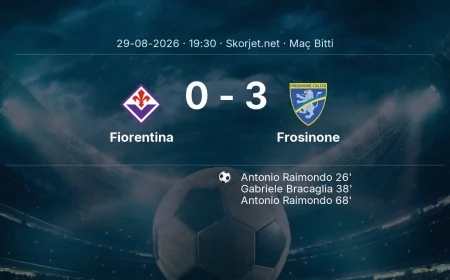Serie A | Fiorentina 0-3 Frosinone sonucu