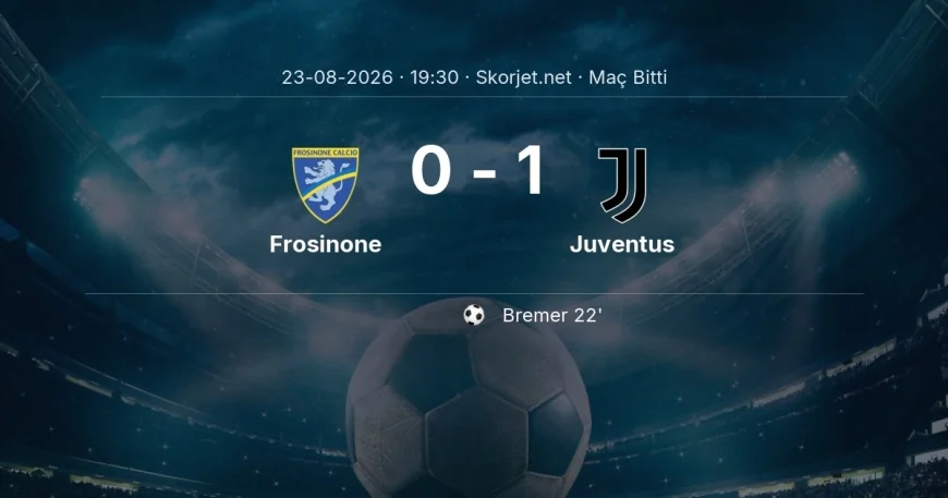 Maç sonucu: Frosinone 0-1 Juventus | Serie A