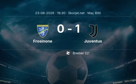 Maç sonucu: Frosinone 0-1 Juventus | Serie A