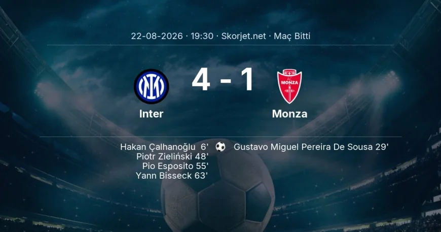 Inter 4-1 Monza - maç özeti | Serie A