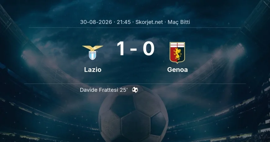 Maç sonucu: Lazio 1-0 Genoa | Serie A