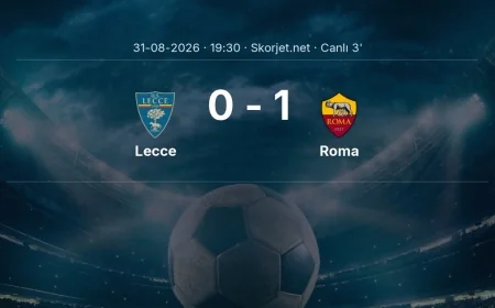 Serie A: Lecce - Roma maçı başladı