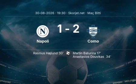 Serie A | Napoli 1-2 Como sonucu