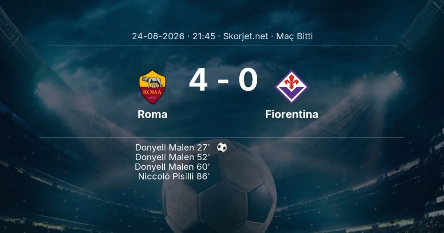 Serie A | Roma 4-0 Fiorentina sonucu