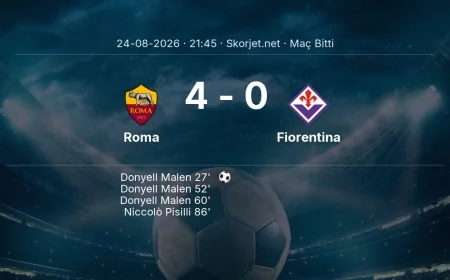 Serie A | Roma 4-0 Fiorentina sonucu