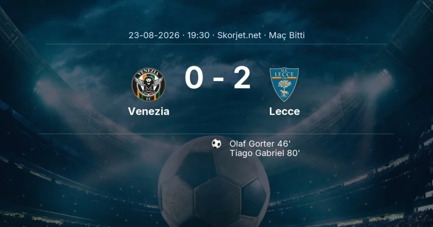 Serie A | Venezia 0-2 Lecce sonucu