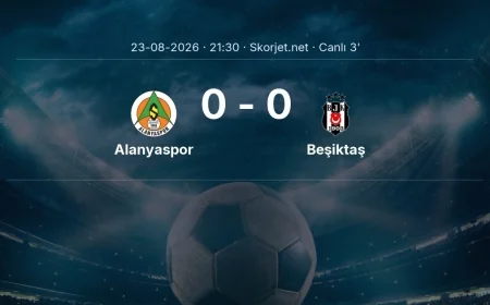 Alanyaspor - Beşiktaş maçı başladı | Süper Lig