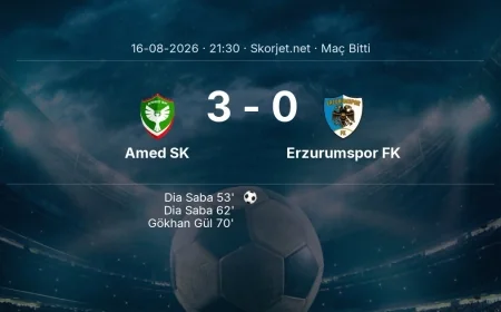 Maç sonucu: Amed SK 3-0 Erzurumspor FK | Süper Lig