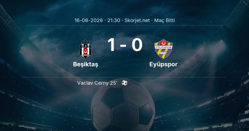 Süper Lig | Beşiktaş 1-0 Eyüpspor sonucu