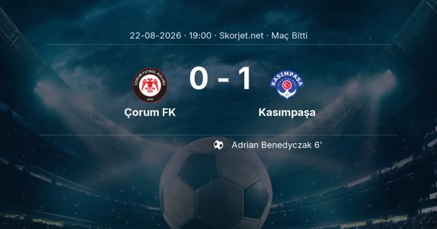 Çorum FK 0-1 Kasımpaşa - maç özeti | Süper Lig