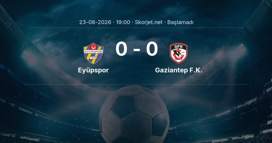 Eyüpspor - Gaziantep F.K. maçı hangi kanalda, saat kaçta? | Süper Lig