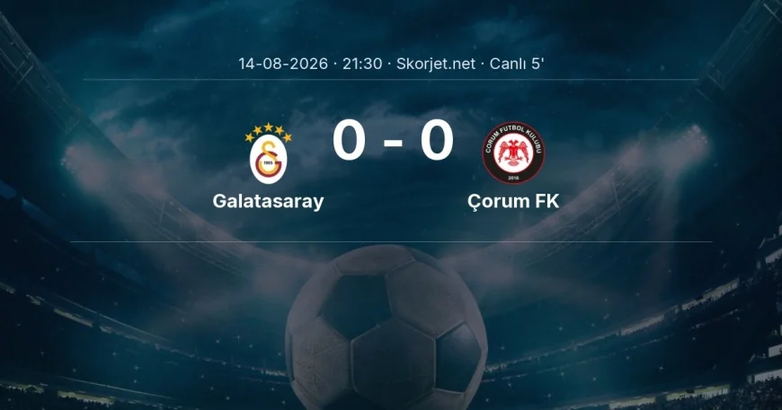 MAÇ BAŞLADI | Galatasaray - Çorum FK