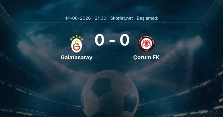 Galatasaray - Çorum FK maçı öncesi | Süper Lig