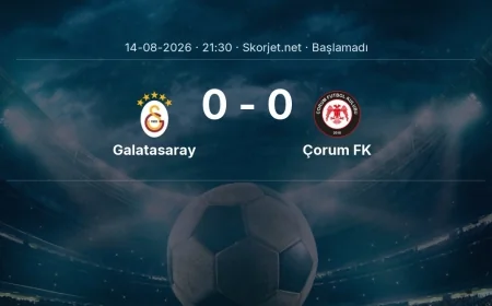 Galatasaray - Çorum FK maçı öncesi | Süper Lig
